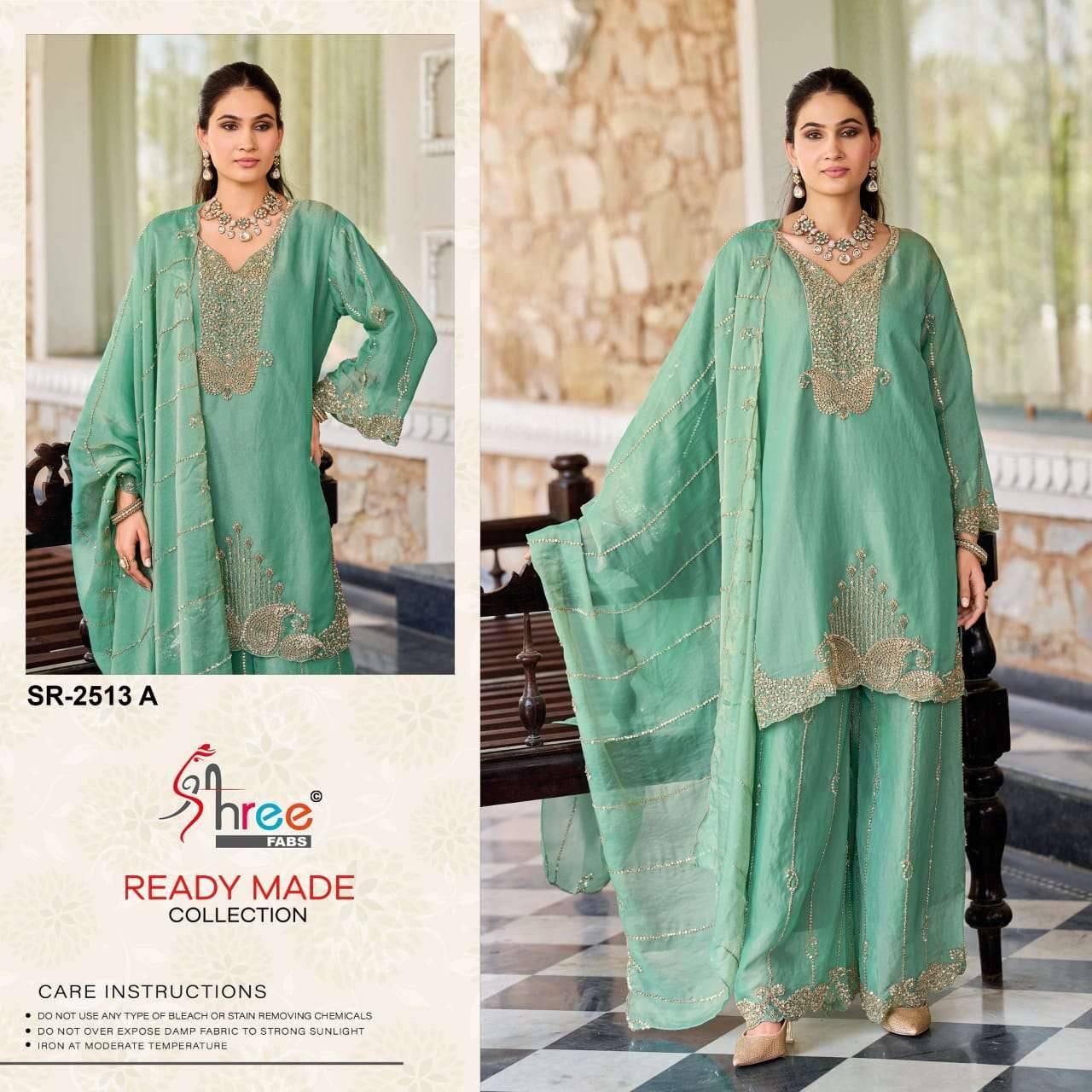 2513 Colors BY Shree fabs 2513 a TO 2513 d SERIES Pakistani Stylish Beautiful Colourful Printed & moss chiffon readymade Dresses At Wholesale Price